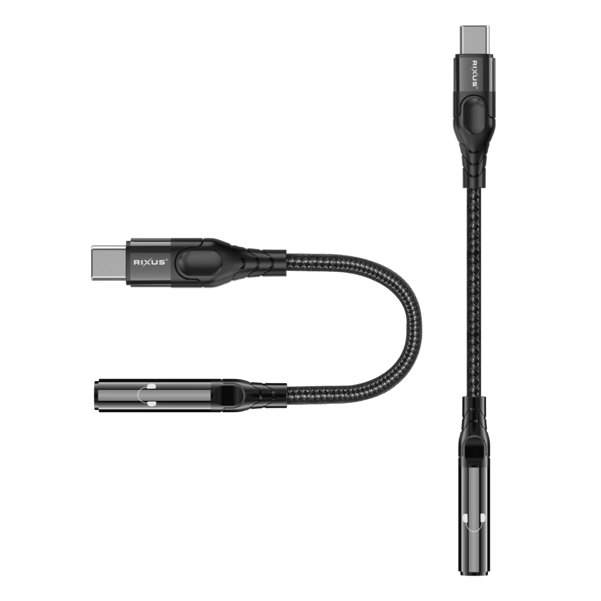 Rixus RXMU36C USB-C to 3.5mm Audio Adapter Female 10cm – Bild 3