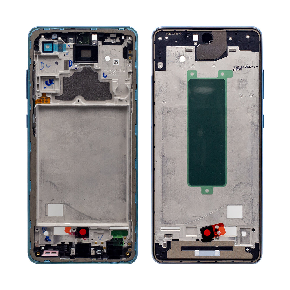 Samsung Galaxy A72 A725F Middle Rahmen Blue OEM – Bild 3