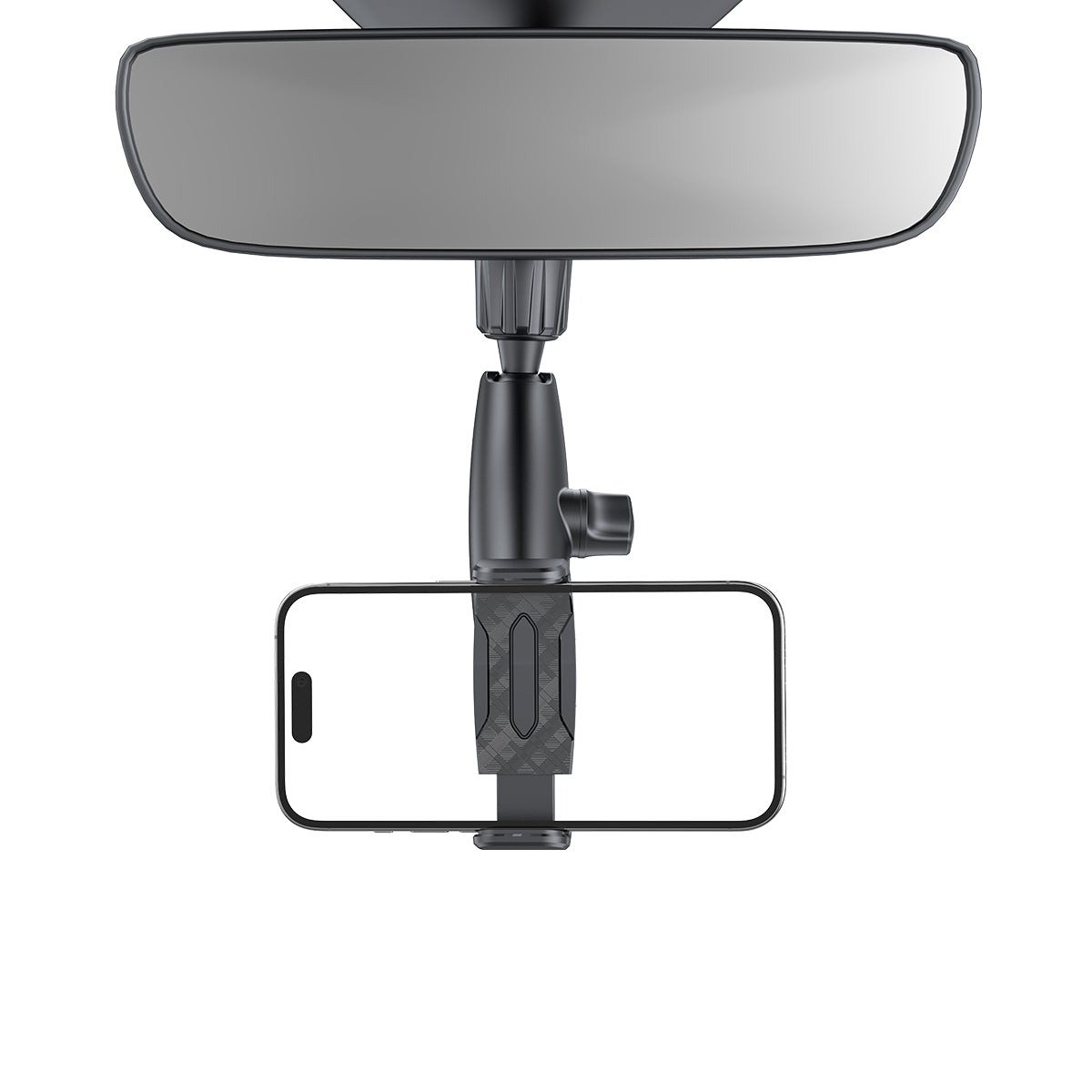 Rixus RXHW65 360 Degree Rear View Mirror Phone Holder Mount Black – Bild 2