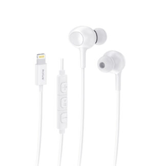 Rixus RXHD56LW Lightning Anschluss Wired Earbud Type Kopfhörer mit Microphone White