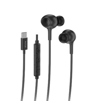 Rixus RXHD56C USB-C Wired Earbud mit Microphone Black