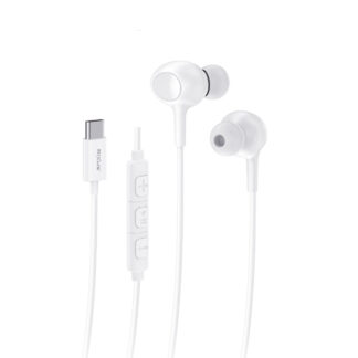 Rixus RXHD56CW USB-C Wired Earbud mit Microphone White