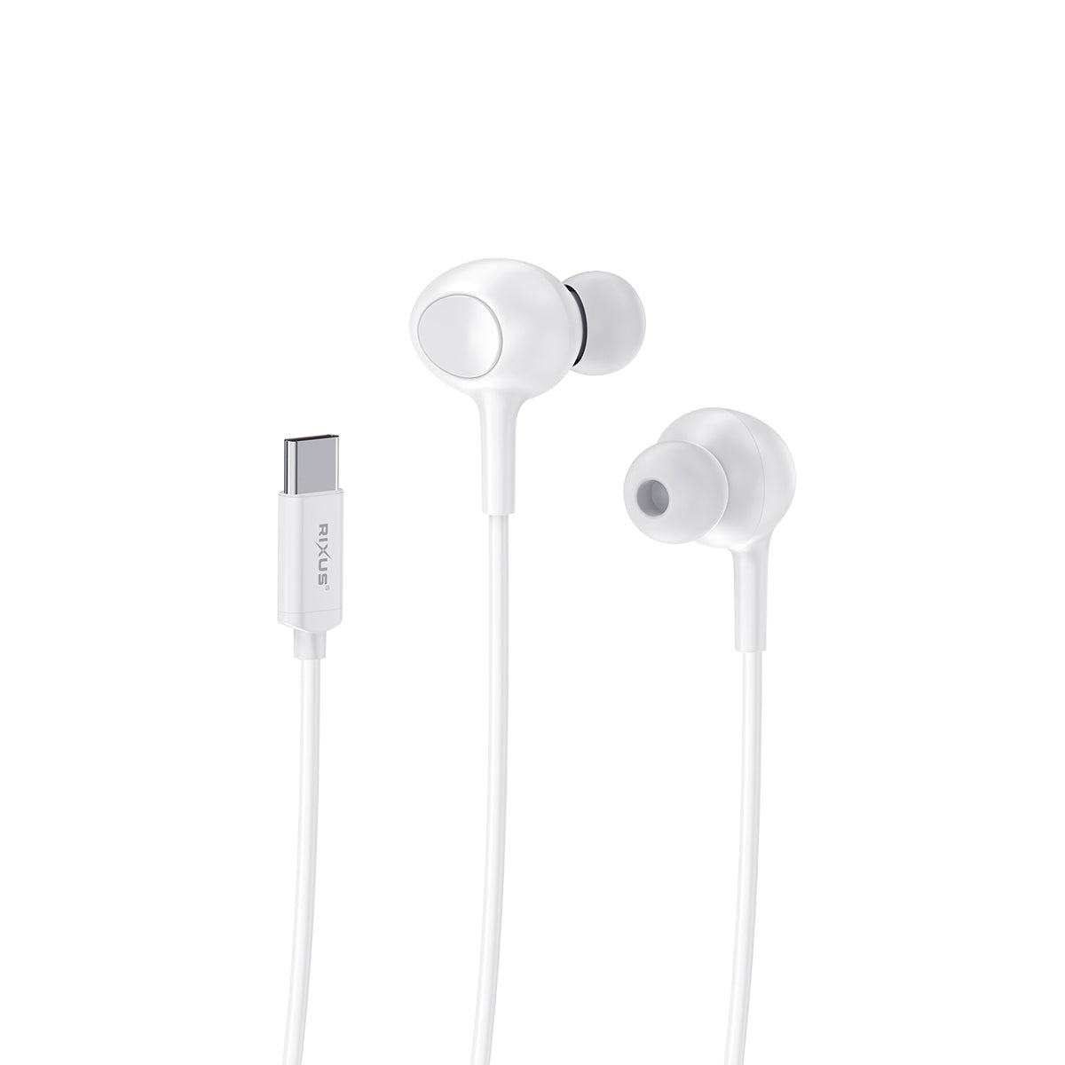 Rixus RXHD56CW USB-C Wired Earbud mit Microphone White – Bild 5