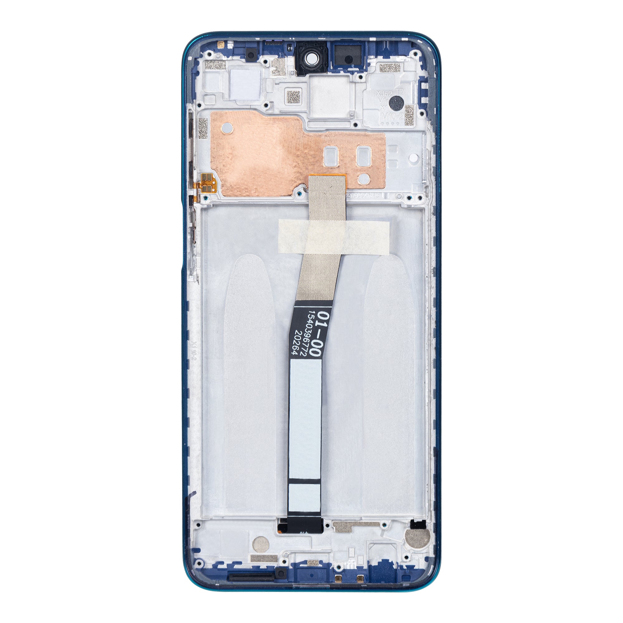 OEM Display für Xiaomi Redmi Note 10 Lite mit Rahmen Blau – Bild 3