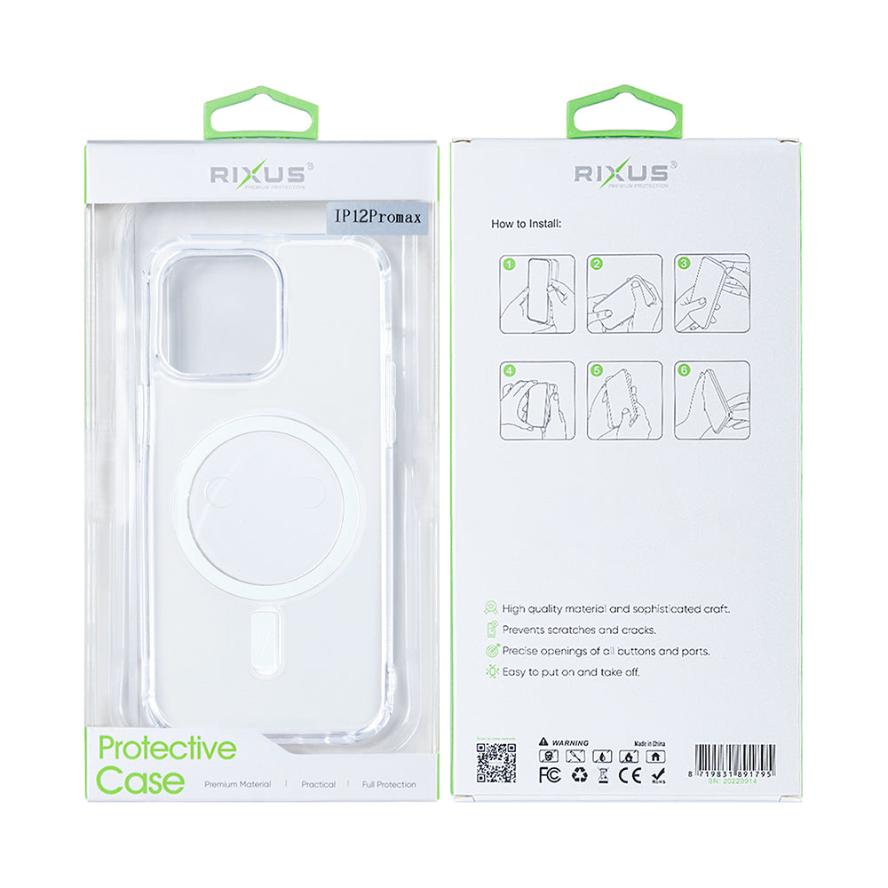 Rixus Magnetic Clear Hülle für Apple iPhone 12 Pro Max – Bild 6