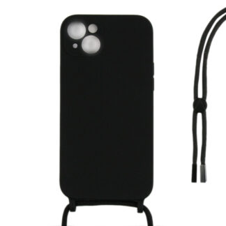 Rixus TPU Necklace Cord Abdeckung für Apple iPhone 14 Black