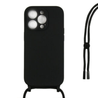 Rixus TPU Necklace Cord Abdeckung für Apple iPhone 14 Pro Black