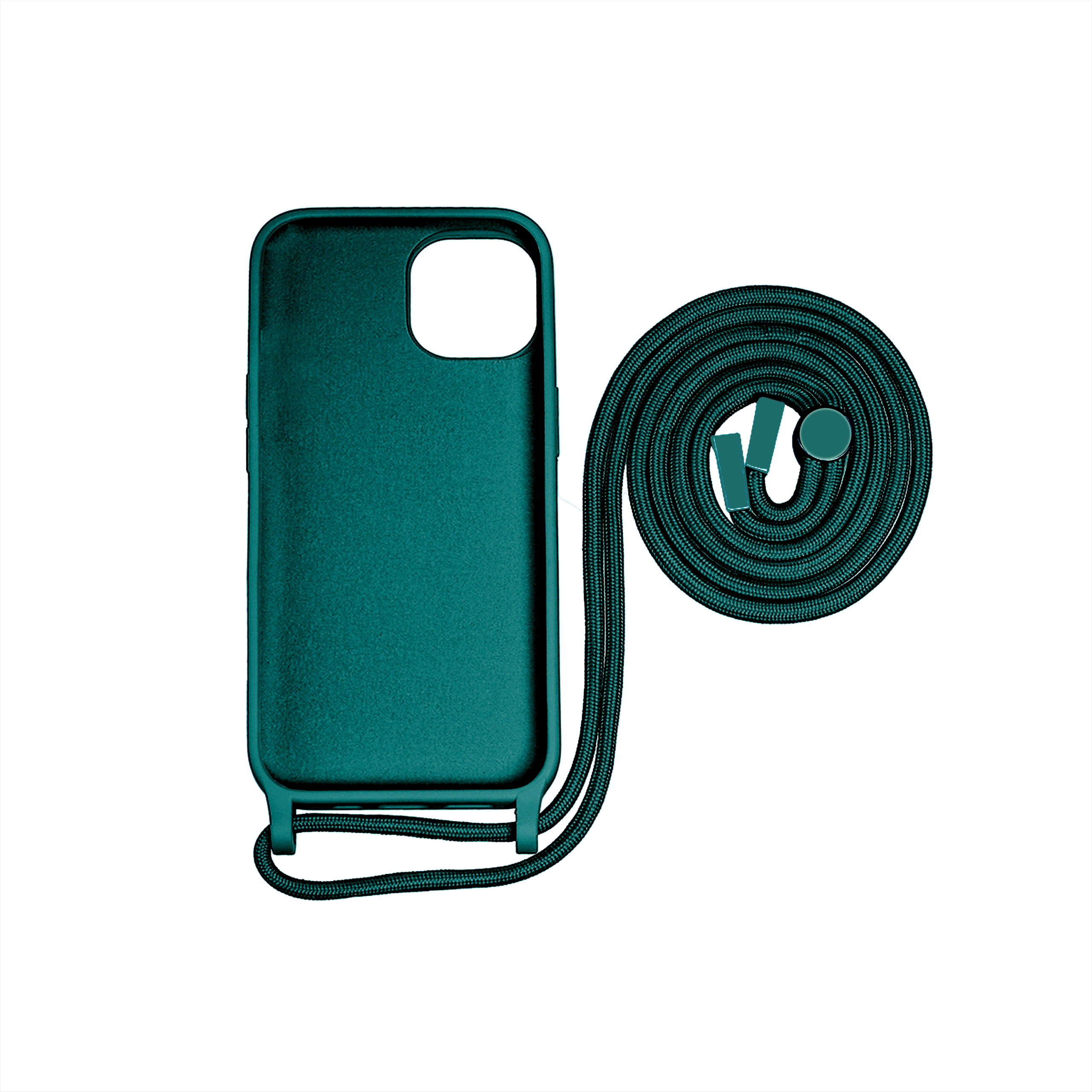 Rixus TPU Necklace Cord Abdeckung für Apple iPhone 14 Pro Dark Green – Bild 4