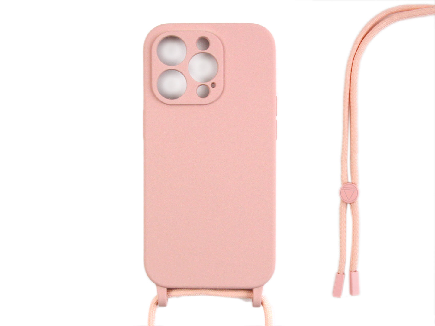 Rixus TPU Necklace Cord Abdeckung für Apple iPhone 14 Pro Pink