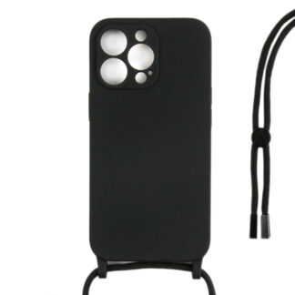 Rixus TPU Necklace Cord Abdeckung für Apple iPhone 14 Pro Max Black