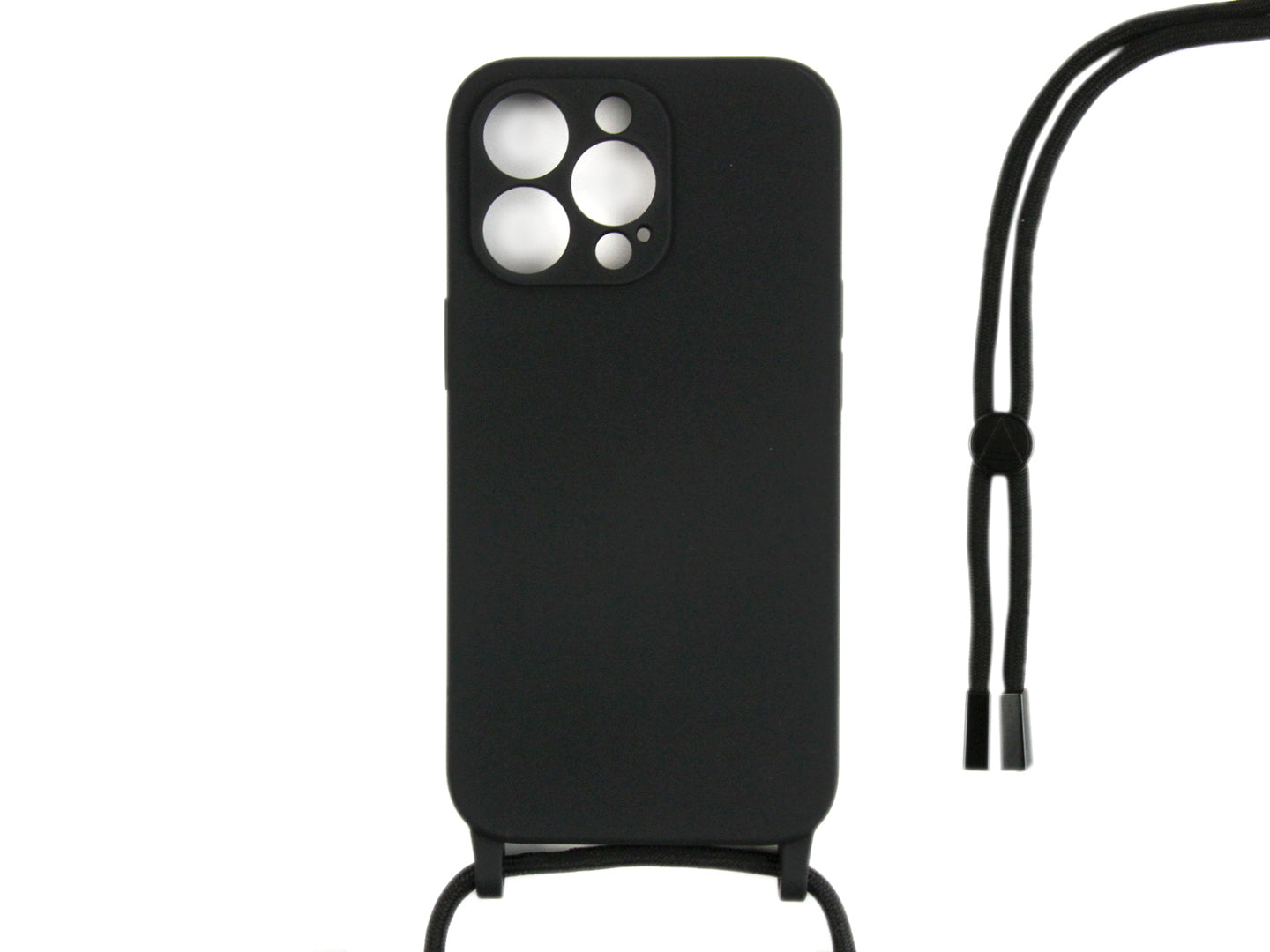 Rixus TPU Necklace Cord Abdeckung für Apple iPhone 14 Pro Max Black