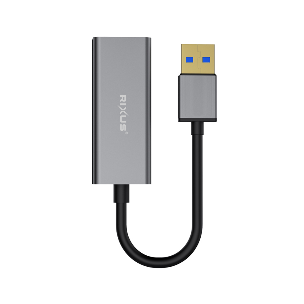 Rixus RXEA02 USB 3.0 Gigabit Network Cardusb To RJ45 Anschluss Gray