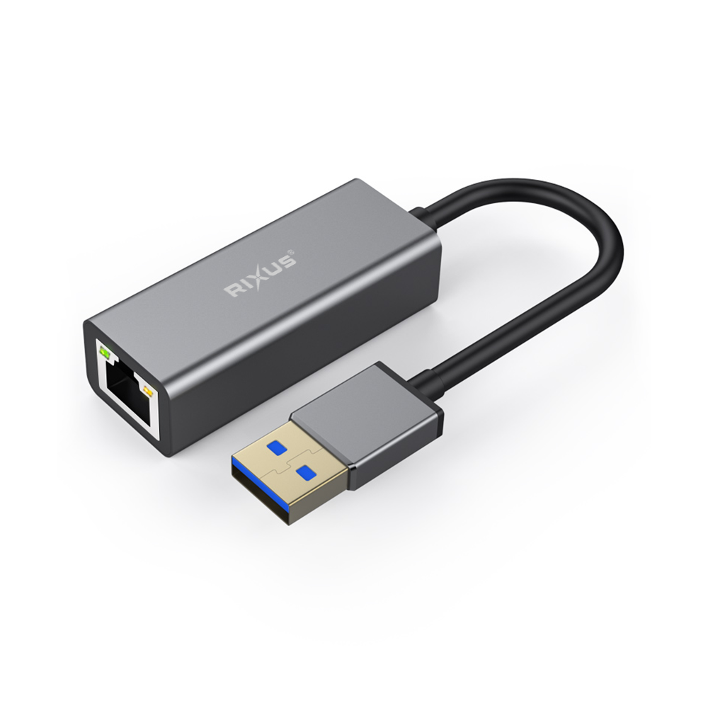 Rixus RXEA02 USB 3.0 Gigabit Network Cardusb To RJ45 Anschluss Gray – Bild 2
