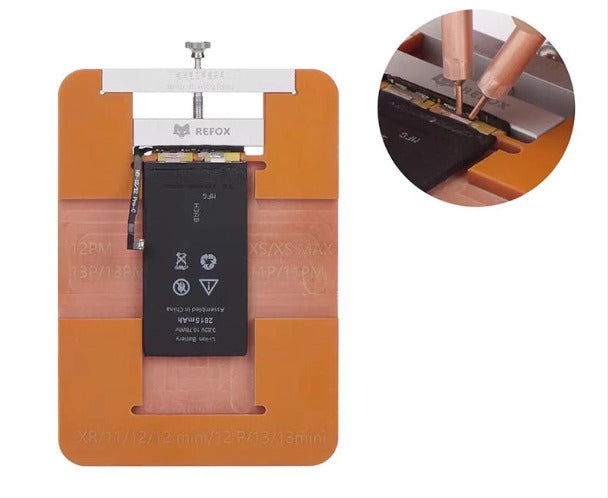 REFOX Mobile Phone Akku Welding Fixture für Apple iPhone Orange