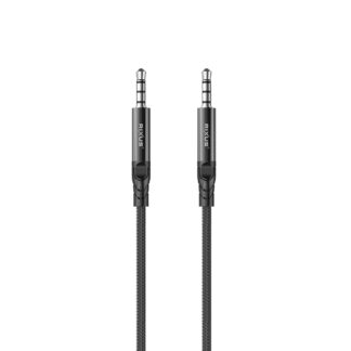 Rixus RXMU35 3.5mm AUX To 3.5mm AUX Braided Audio Kabel 1.2m Black