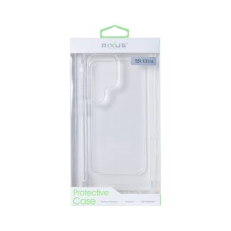 Rixus Anti-Burst Hülle für Samsung Galaxy S24 Ultra 5G Transparent