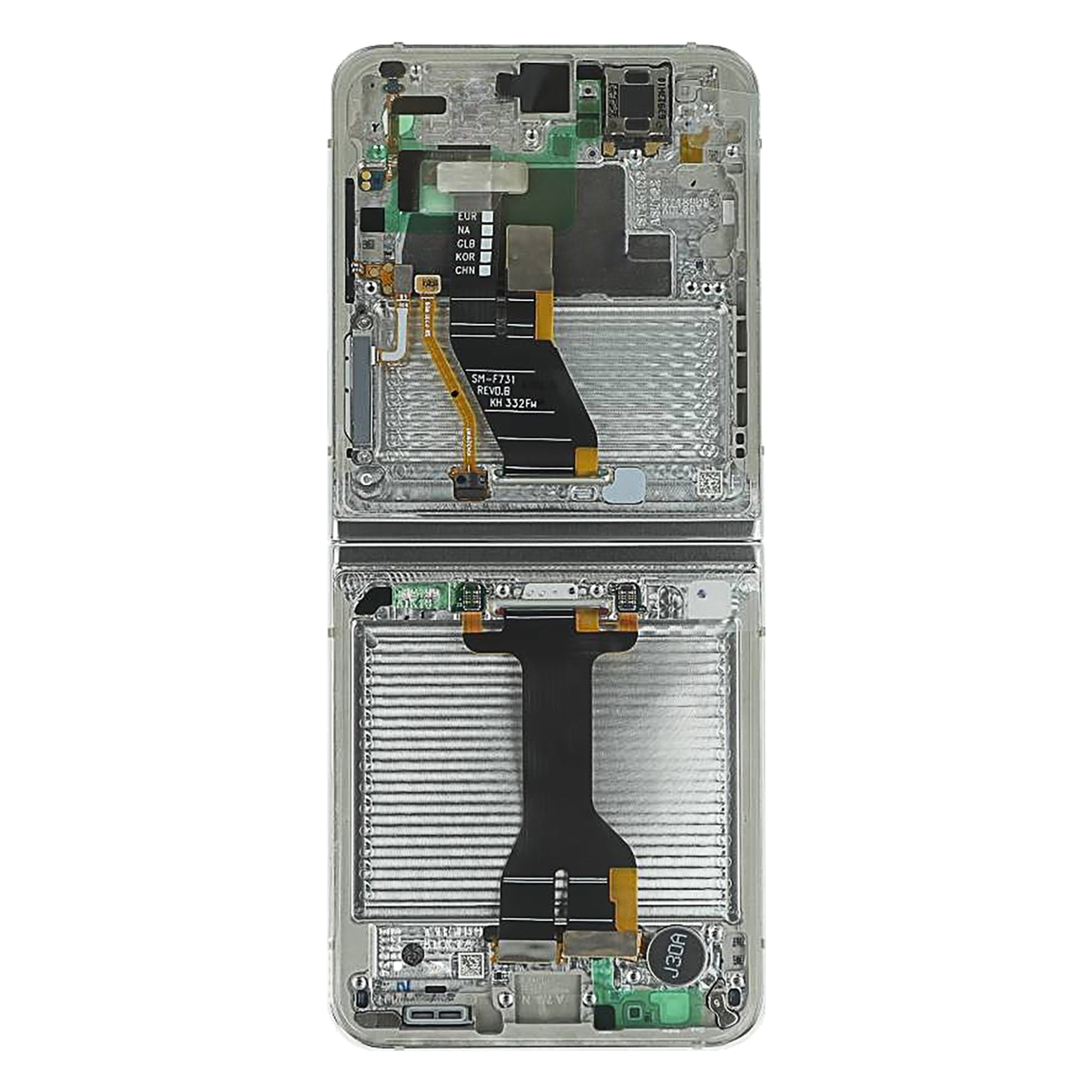 Samsung Original Service Pack Display Galaxy Z Flip5 Main F731B mit Rahmen Cream – Bild 3
