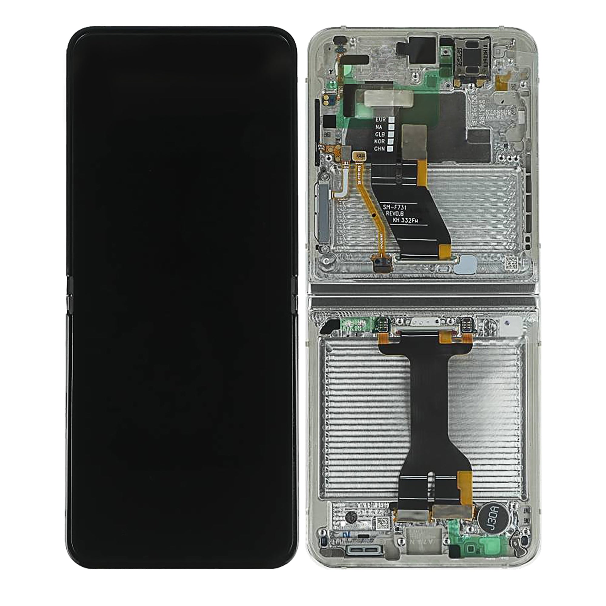 Samsung Original Service Pack Display Galaxy Z Flip5 Main F731B mit Rahmen Cream – Bild 4