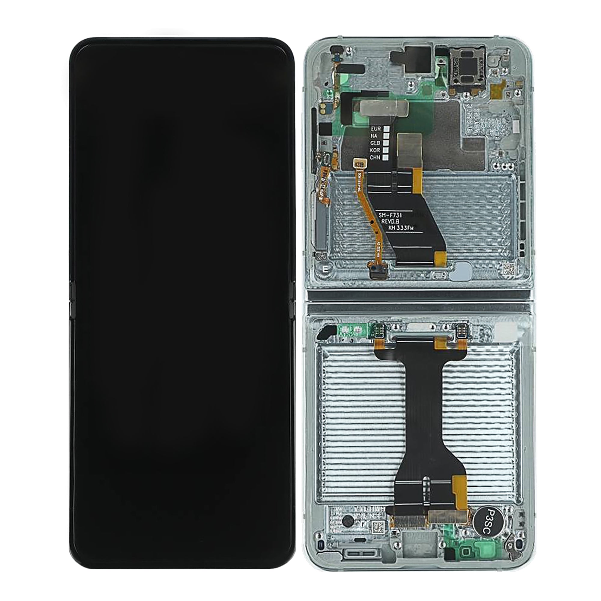 Samsung Original Service Pack Display Galaxy Z Flip5 Main F731B mit Rahmen Mint – Bild 4