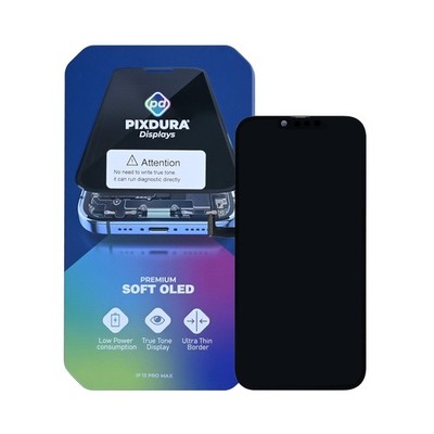 PIXDURA für Apple iPhone 13 Pro Max Display und Touchscreen-Digitizer Soft-OLED (Run Diagnostics) (120Hz)