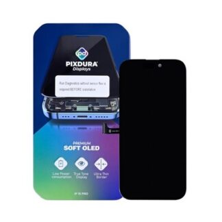 PIXDURA für Apple iPhone 15 Pro Display und Touchscreen-Digitizer Soft-OLED (Run Diagnostics) (120Hz)