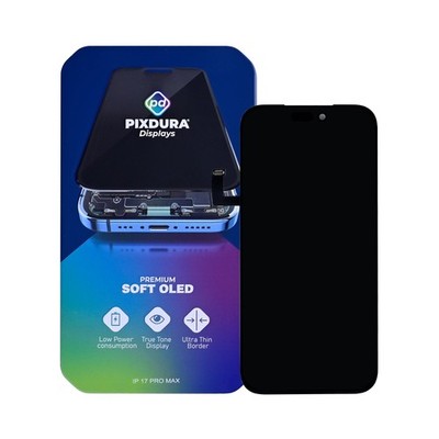 PIXDURA Display für iPhone 17 Pro Max Soft OLED Premium 120Hz Touchscreen