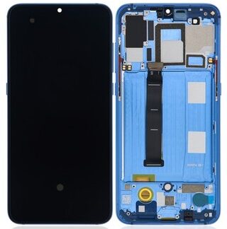 Original OLED Display Xiaomi Mi 9 mit Rahmen Blau - aufgearbeitet