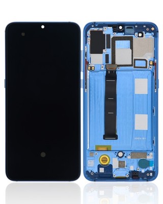 Original OLED Display Xiaomi Mi 9 mit Rahmen Blau - aufgearbeitet