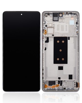 Original OLED Display Xiaomi 11T, 11T Pro 5G mit Rahmen Weiß - aufgearbeitet