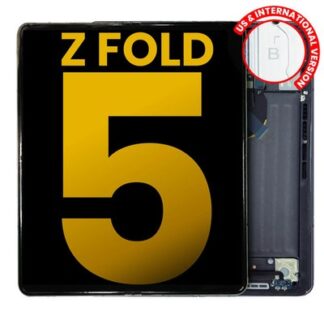 Orig. OLED Display Samsung Galaxy Z Fold 5 5G mit Rahmen Schwarz aufgearbeitet