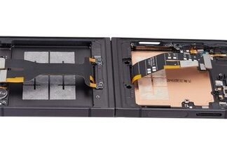 Orig. OLED Display Samsung Galaxy Z Flip 6 mit Rahmen Schwarz aufgearbeitet