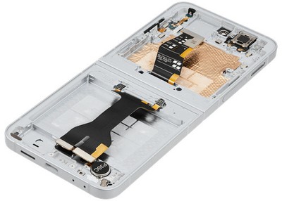 Orig. OLED Display für Samsung Galaxy Z Flip 6 mit Rahmen Weiß - aufgearbeitet