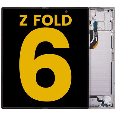 Orig. OLED Display Samsung Galaxy Z Fold 6 5G mit Rahmen Weiß aufgearbeitet