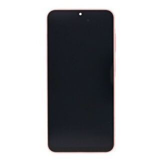 Samsung Original Service Pack Display Galaxy A26 A266B mit Rahmen Peach Pink