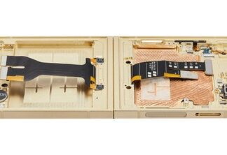Orig. OLED Display für Samsung Galaxy Z Flip 6 mit Rahmen Yellow - aufgearbeitet