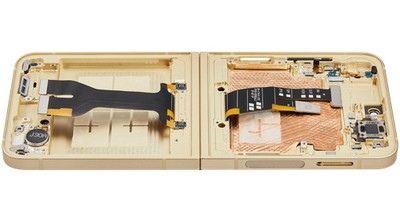 Orig. OLED Display für Samsung Galaxy Z Flip 6 mit Rahmen Yellow - aufgearbeitet