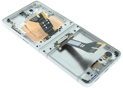 Orig. OLED Display Samsung Galaxy Z Flip 7 5G mit Rahmen Weiß aufgearbeitet