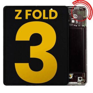 Orig. OLED Display Samsung Galaxy Z Fold 3 5G mit Rahmen Schwarz aufgearbeitet