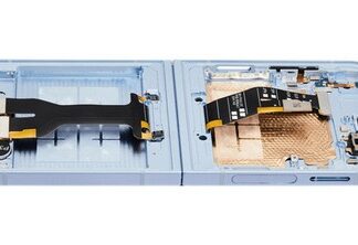 Orig. OLED Display für Samsung Galaxy Z Flip 6 mit Rahmen Blau - aufgearbeitet