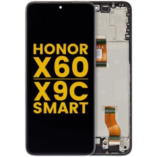 Original LCD Display für Honor X60 mit Rahmen Schwarz - aufgearbeitet