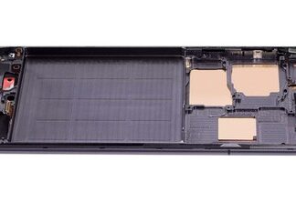 Original OLED Display für Huawei P60 mit Rahmen Black / Green - aufgearbeitet