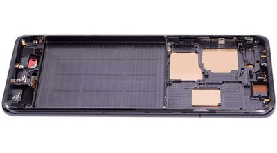 Original OLED Display für Huawei P60 mit Rahmen Black / Green - aufgearbeitet