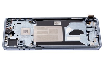 Original OLED Display für OnePlus 9RT 5G mit Rahmen Nano Silver - aufgearbeitet