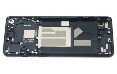 Original OLED Display für OnePlus 9RT 5G mit Rahmen Hacker Black - aufgearbeitet