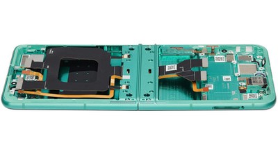 Orig. OLED Display Motorola Moto Razr 2025 mit Rahmen Spring Bud aufgearbeitet