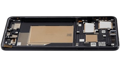 Orig. OLED Display für Motorola Moto Signature mit Rahmen Carbon - aufgearbeitet