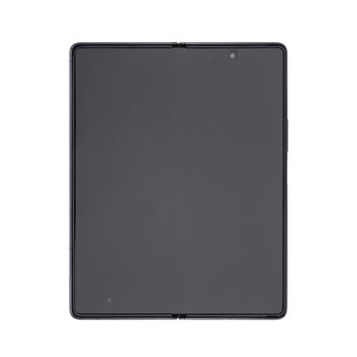 Samsung Z Fold2 5G Main F916B Original Display Rahmen Mystic Black Rot-Scharnier