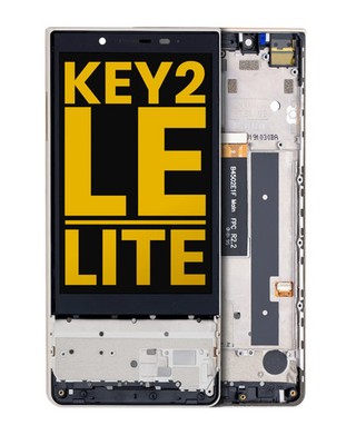 Original LCD Display BlackBerry KEY2 LE BBE100 Rahmen Champagne aufgearbeitet
