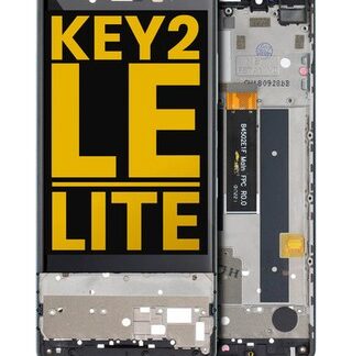 Original LCD Display BlackBerry KEY2 LE BBE100 mit Rahmen Slate aufgearbeitet