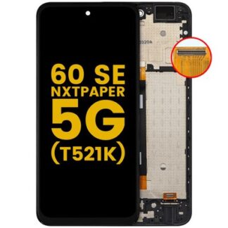 Original aufgearbeitet LCD Display TCL 60 SE NxtPaper 5G T521K mit Rahmen